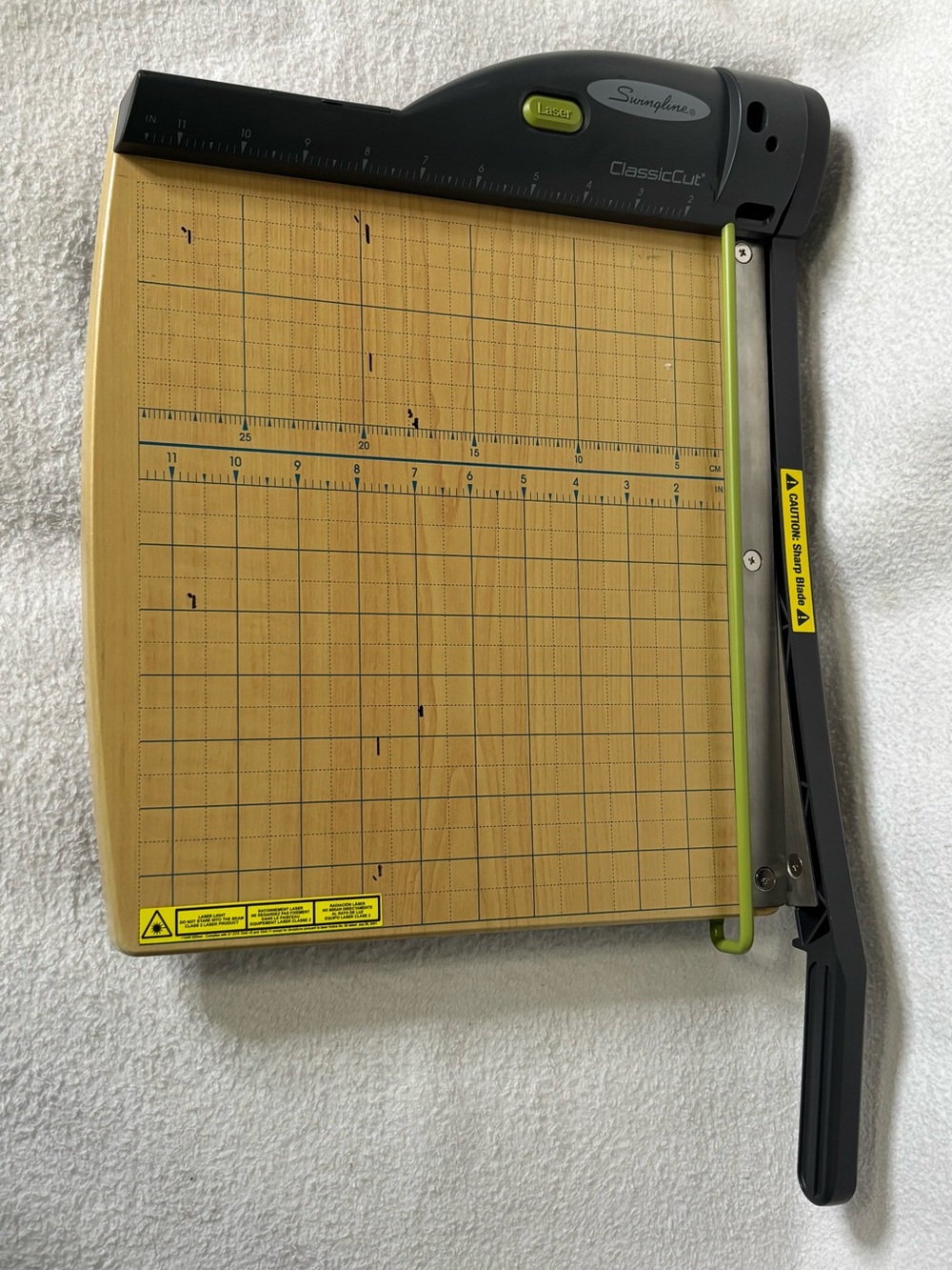 Swingline ClassicCut Paper Trimmer - Black with Lime Accent